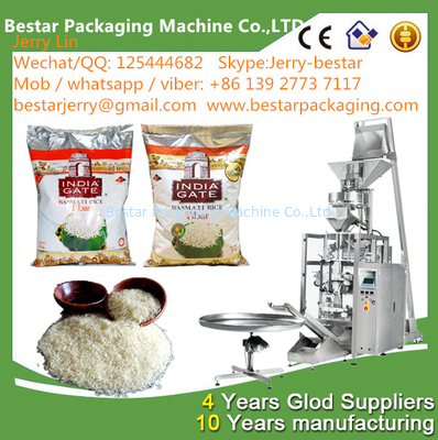 آلة تعبئة أكياس الأرز الآلية BSTV-420AZ 500g,1KG,2KG،2.5 كيلوغرام، 3 كيلوغرام، 5 كيلوغرام