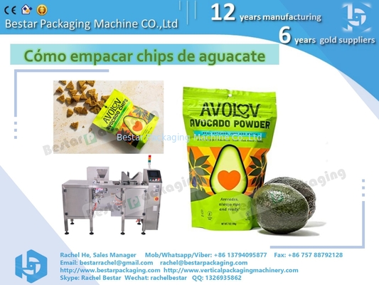كيفية تعبئة رقائق الأفوكادو، آلة Bestar Doypack