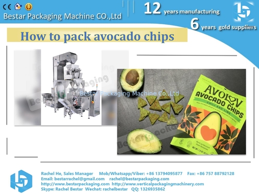 كيفية تعبئة رقائق الأفوكادو، آلة Bestar Doypack