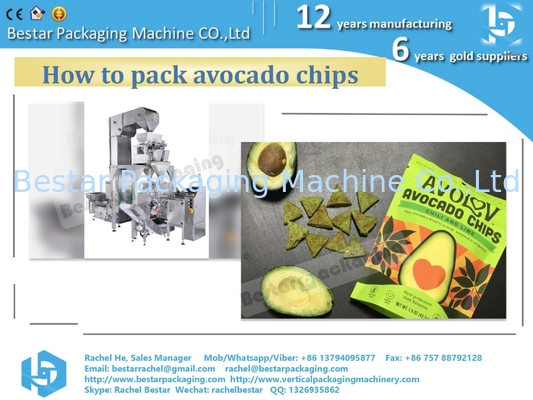 كيفية تعبئة شرائح الأفوكادو بواسطة آلة Bestar Doypack الآلية