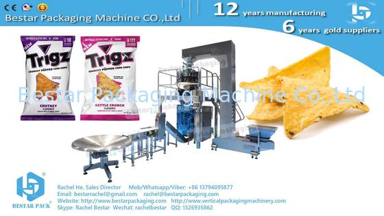 آلة تعبئة رقائق الذرة المتفجرة مع التضخم والثقب اليورو BSTV-450AZ