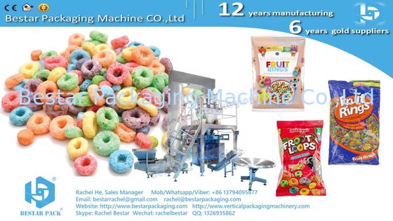 آلة تعبئة دقيق الشوفان مع مقياس أوتوماتيكي وتسمية الجانبين BSTV-450AZ