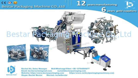 Furniture hardware packing machine with 11pcs counting vibration & TTO printer