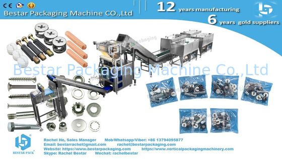 Counting packing machine bucket conveyor type with 12 bowls, customized enclosure and checkweigher