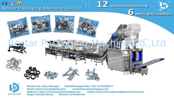 Counting packing machine bucket conveyor type with 12 bowls, customized enclosure and checkweigher