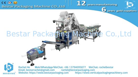 Furniture fittings hardware counting mixing packing machine with 12 vibrations and noise enclosure