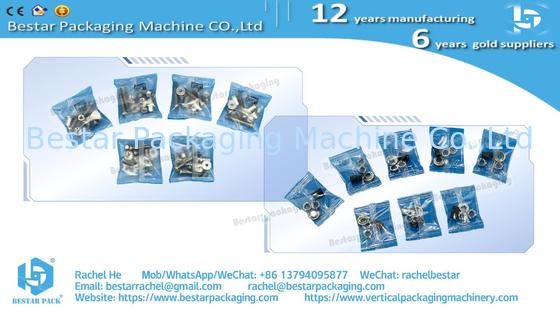 Furniture fittings hardware counting mixing packing machine with 12 vibrations and noise enclosure