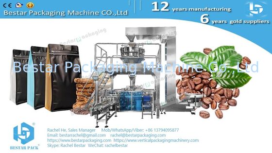 Nuts dry fruits doypack packaging machine with automatic weighing