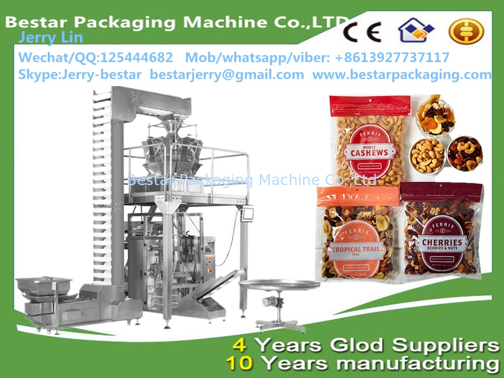 آلة تعبئة المكسرات الرأسية (بيستار) (BSTV-420AZ) 100g,200g,300g,500g,800g,1kg,2kg2.5 كيلو