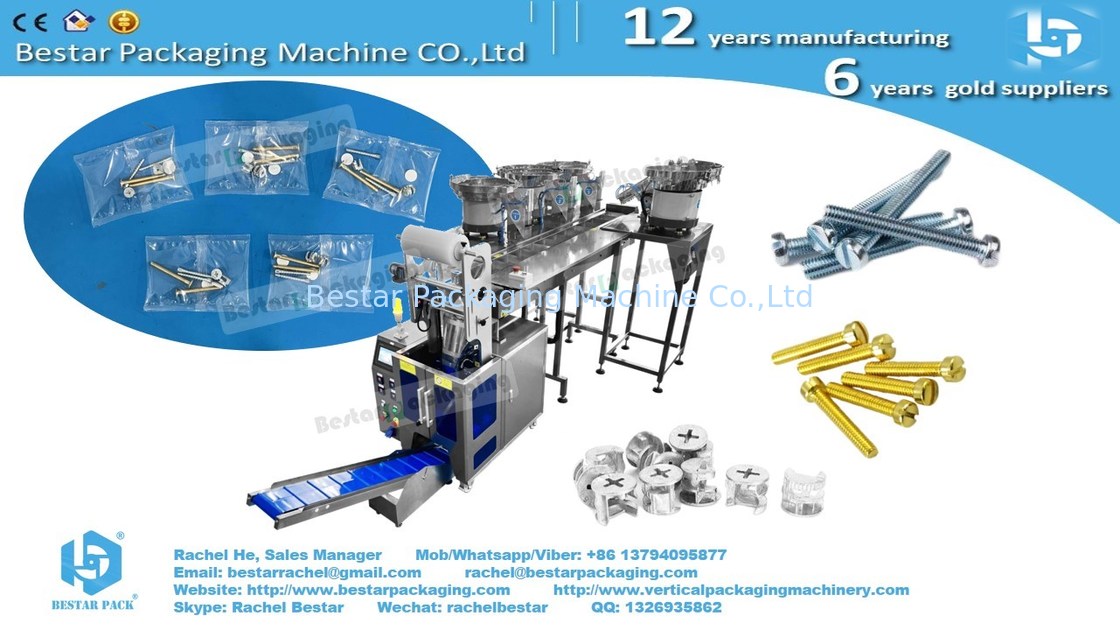 آلة تعبئة أجهزة تركيب الأثاث مع 4 أوعية عد وناقل دلو مخصص