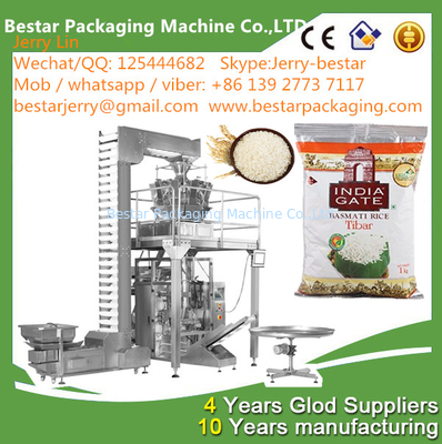 آلة تعبئة أكياس الأرز الآلية BSTV-420AZ 500g,1KG,2KG،2.5 كيلوغرام، 3 كيلوغرام، 5 كيلوغرام